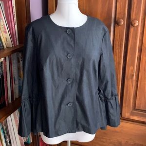 LOFT Chambray Blazer Jacket